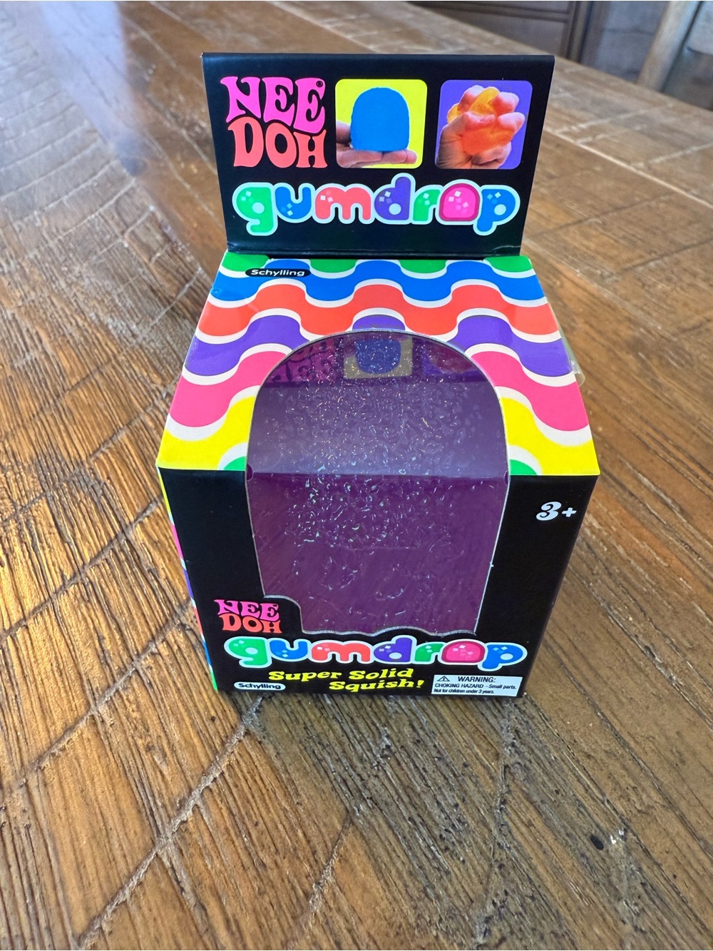 NeeDoh Gumdrop Super Solid Squish - Purple